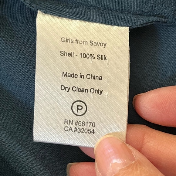 Anthropologie Girls From Savoy 100% Silk Lace Blouse Cottagecore Coquette Girl 2 - Picture 10 of 12